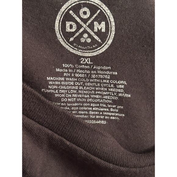 DOM Chillin Like A Villain Graphic Black T-Shirt Men’s Size 2XL Grim Reaper - Picture 6 of 6